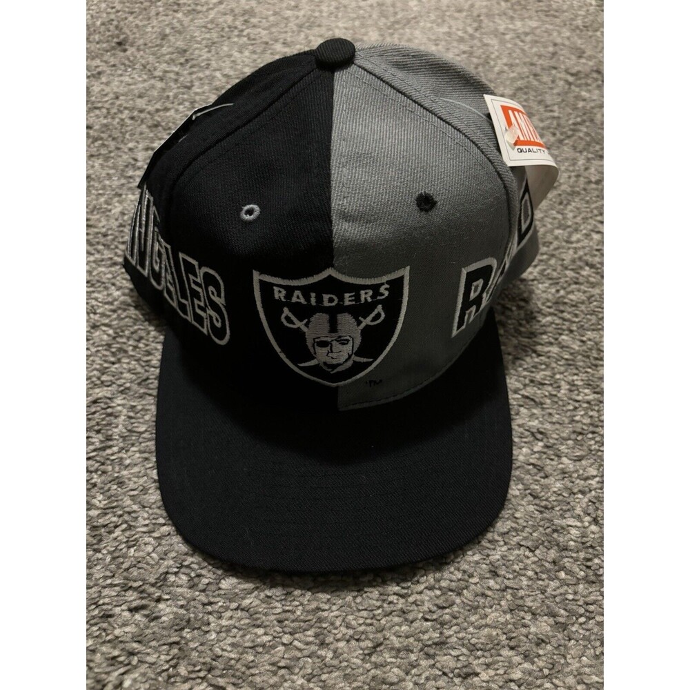 Vintage 90’s Los Angeles Raiders American Needle Snapback Wool Hat NWT Flaws